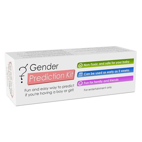 test kit gender|gender bliss prediction kit.